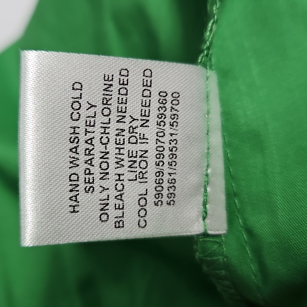 Sugarlips Curve Velma Balloon Sleeve Ruffle Shift Dress: Green: Size- 2X - Picture 14 of 14